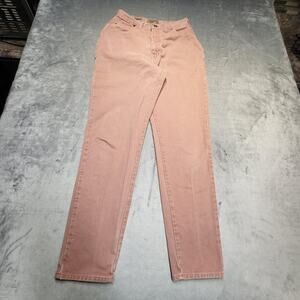 Vintage Express Jeans Womens 12 Pink Mom Relaxed High Rise 30 Inseam